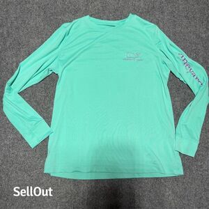 Vineyard Vines Women's Long Sleeve Performance Shirt Green Size S